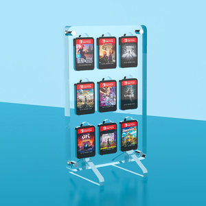 Boîte de rangement pour console de jeu <span class=keywords><strong>Nintendo</strong></span> switch, boîtier transparent en acrylique, cartes magnétiques, 14 en 1, pour NS - Product Image 5