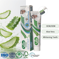 Fabricant de dentifrice naturel à l'aloe vera, à base de plantes, pour le blanchiment des dents, la réparation des caries, avec logo personnalisé