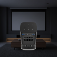 Proyector Nuevo y Actualizado de 180 Ansi Lúmenes, 960*540P, Portátil para Interiores/Exteriores, Mini Proyector de Video Holográfico 4K