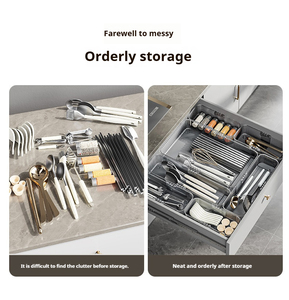 Sự Lựa Chọn Vui Vẻ Ngăn Kéo Được Xây Dựng-Trong Có Thể Thu Vào Tổ Chức Ngăn Acrylic Mỹ Phẩm Văn Phòng Phẩm Bộ Đồ Ăn Tổ Chức Hộp Lưu Trữ Kệ Đồ Nấu Nướng Bộ - Product Image 6