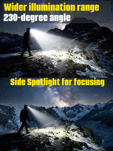 Linterna <span class=keywords><strong>Frontal</strong></span> Impermeable USB Recargable con Batería 18650 y Lámpara LED COB - Product Image 5