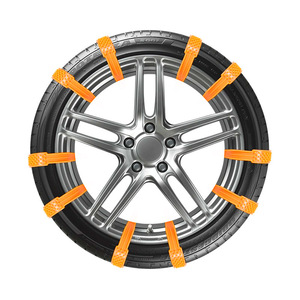 Chaînes à neige pour pneus de voiture, antidérapantes universelles, d'urgence pour l'hiver, épaissies 70g par 1624 - Product Image 1
