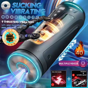 Masturbatore Automatico Riscaldante con Vibrazione per Uomo, Macchina per Sesso Orale, Coppa per Masturbazione, Giocattoli Sessuali, Articoli per Adulti - Product Image 1