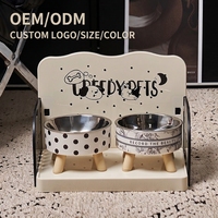 Nouvelle assiette à dîner pour animaux de compagnie colorée, écologique, anti-choc et réglable, et table à manger pour chien, pour chiens de taille moyenne/petite, accessoires pour animaux de compagnie imperméables