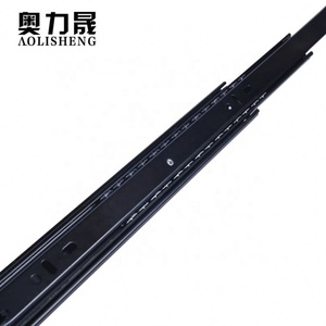 AOLISHENG 18 pulgadas longitud 35mm de ancho Color negro teniendo 35 KGS del cajón del gabinete de los muebles del lado carril de deslizamiento - Product Image 3