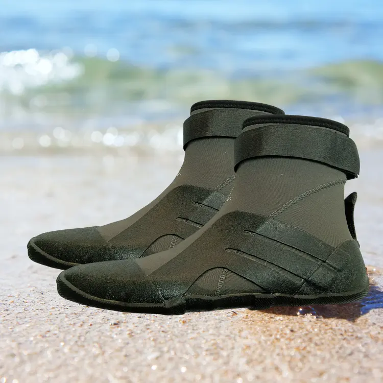 Botas de surf masculinas e femininas, sapatos de neoprene com sola resistente a perfurações de 3 mm para esportes aquáticos, praia e barco