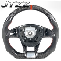 Personalización de Volante en Fibra de Carbono y Gamuza para Mercedes Benz W205 W212 W213 W221 C E B 300 AMG A45 CLA45 C63
