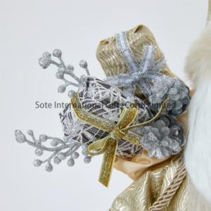 Nouvel Arrivage 45CM Champagne Noël Père Noël Ornements Debout <span class=keywords><strong>Noel</strong></span> Papa Intérieur Cloche Figurines Idéal Décorations De Noël - Product Image 4