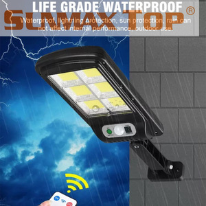 Solar Outdoor Wall Lamp 120 COB <b>LED</b> 114x234mm Waterproof With Motion <b>Sensor</b> For Garden Patio - Product Image 4