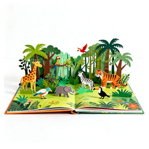 कस्टम गोल्ड फॉइल लोगो हार्ड कवर 3 डी पॉपअप बुक सस्ते कस्टम हार्डकवर किड्स बुक प्रिंटिंग - Product Image 2