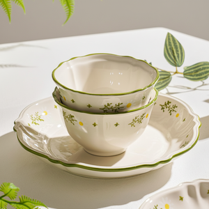 Classic Style Porcelain Dinnerware <b>Sets</b> Customizable Color Logo Dishwasher <b>Microwave</b> Safe Home Use Competitive Pricing - Product Image 6