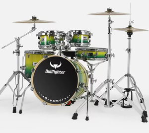 Bullfighter Stage <strong>Performance</strong> 5 <strong>Drums</strong> 3 Cymbals Adult 3 Colors Music Instrument OEM Logo DW13 Oilpaper Heads Poplar Chamber <strong>Drum</strong> - Product Image 1