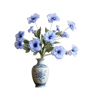 Fleurs artificielles de pavot et de pivoine en soie Runye, réalistes, pour la décoration intérieure et les arrangements floraux. - Product Image 5