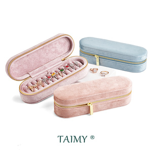 Factory Price Custom Logo Ring <strong>Box</strong> Organizer Wholesale Top Quality Velvet Ring Storage <strong>Jewelry</strong> <strong>Box</strong> for Rings Display - Product Image 2