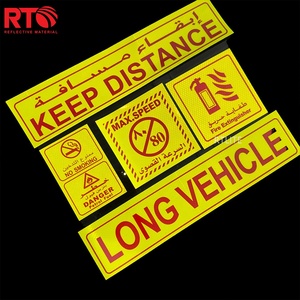 20CMX20CM Camion <span class=keywords><strong>DANGER</strong></span> Autocollant Réfléchissant Fadeless Diamant Grade Autocollant De Voiture Auto-Adhésif - Product Image 2