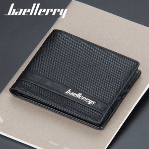 Baellerry Men's Short <b>Wallet</b> Slim PU Leather Business Card <b>Holder</b> Everyday Use - Product Image 3