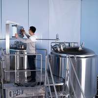 Équipement de brassage de bière commercial de haute qualité 200L 1000L 2000L 3000L 5000L en acier inoxydable à commande automatique certifié CE ISO
