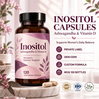 Capsules de Myo-Y et D-chiro Inositol les plus vendues pour femmes – Équilibre hormonal, soulage les sautes d'humeur – 120 gélules