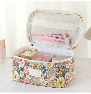 Travel Designer Quilted Makeup Brush <b>Bag</b> Recycled Cute Cosmetic <b>Toiletry</b> Pouch Case for <b>Women</b> - Product Image 5