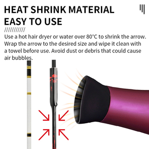 SPG Archery Wraps Sticker Carbon Arrow Shaft Crest DIY Universal Termocontraíble Adhesivo Accesorios de protección - Product Image 3