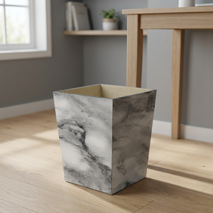 Cubo de Papel Decorativo de Madera con Estampado, Bonito Regalo para Ella, Papelera/Bote de Basura, Hermoso - Product Image 1