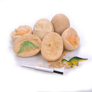 Juguetes al por mayor de fábrica para <span class=keywords><strong>Amazon</strong></span>, nuevos huevos de <span class=keywords><strong>dinosaurio</strong></span> de excavación arqueológica, 12 pequeños modelos de <span class=keywords><strong>dinosaurio</strong></span> de plástico, Kit de personajes congelados - Product Image 1