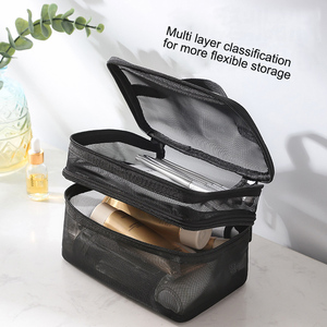 Borsa da Viaggio YOUSUN a Doppio Strato in Rete con Cerniera, Grande Capacità, per Trucchi, Ottima Resilienza, Organizzatore Portatile per Classificare e Conservare - Product Image 2