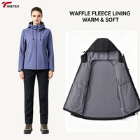 Veste Softshell Unisexe TIMETEX en Polaire Imperméable Coupe-Vent à Capuche Col Montant Fermeture Éclair pour Randonnée en Plein Air Vente en Gros OEM