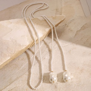 Colliers ras du cou superposés en perles d'imitation, pendentifs breloques, bijoux fantaisie personnalisés pour femmes, style DIY - Product Image 4