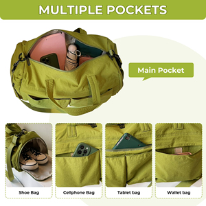 ONE CLICK ENTERPRISES Duffle Bag Gym Sports <b>Travel</b> Carryall Large Capacity Overnight <b>Luggage</b> Fitness Storage Adjustable Shoulder - Product Image 6