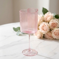 Verres à vin en verre de style bohème avec bordure dorée, ensemble de 2 pièces, capacité de 400 ml, réutilisables et lavables au lave-vaisselle, pour les occasions de mariage