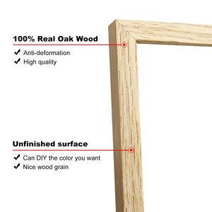 Solid Oak Wood <b>Photo</b> <b>Frames</b> with Tempered Glass11 X 14 <b>Frames</b> for Horizontal and Vertical Wall Mounting - Product Image 2