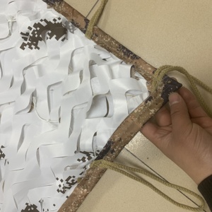 Rede de camuflagem de poliéster de três camadas para caça deserto camuflagem neve branca camuflagem dupla face - Product Image 5