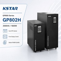 Kstar GP802H 2000VA/1600W Machine UPS à longue durée de vie Redresseur SCR, avertissement de court-circuit en sortie, avertissement de surcharge en sortie