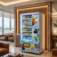 Distributeur automatique de boissons froides en conserve, norme européenne, avec clavier, pour aliments et boissons, avec fonction de paiement en espèces, de pièces et de cartes