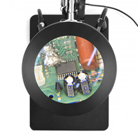 USB 3-color Magnifying Glass Desk Lamp 5X Magnifier Welding Tool for Soldering Repair Work Office LED Light