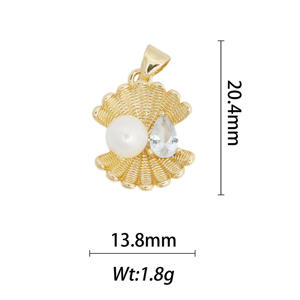 Lujoso diseño de corazón collar dijes 18K chapado en oro Diy collar de acero inoxidable colgante pulsera dijes para la fabricación de joyas - Product Image 5