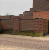 Clôture Wpc personnalisée en usine cour extérieure jardin accessoires en aluminium clôture