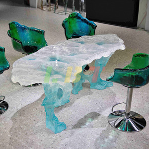 Mesa de Centro de Resina Transparente con Diseño Alienígena, Muebles Duraderos para Hotel, Juego de Comedor para Sala de Estar, Color Personalizado Disponible - Product Image 2