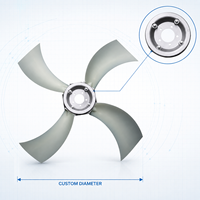 Ventilateurs axiaux à 4 pales en nylon WindRise S14-PAG à angle réglable pour pulvérisateur, moissonneuse, chariot élévateur