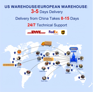 Guanlin sluice nước công nghiệp 2 inch thủy lực dễ uốn sắt nhà sản xuất 200 mét 6 Slide Cast 4 mặt bích Van cổng - Product Image 5