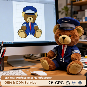 Bambola di peluche OEM animali di peluche personalizzati orso di <span class=keywords><strong>marinaio</strong></span> giocattoli di peluche anime orsacchiotto bambola di peluche personalizzata - Product Image 1