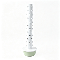 Colonne hydroponique verticale sur roulettes, auto-arrosante, pour légumes, épinards, jardinage biologique scolaire, hauteur personnalisable
