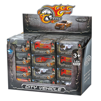 Venta Directa de Fábrica: Coche de Juguete de Metal Fundido a Presión con Ruedas Libres para Niños, Escala 1:64