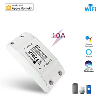 Alexa Google Tuya Wifi Diy Mini Smart Switch Disjoncteur Application Mobile Télécommande Sans Fil Timing Wifi Smart Switch Home IPS Flip