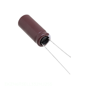 Condensador de Canal de Fabricante EKZN6R3ELL332MJ25S, de Aluminio, de Orificio Pasante, 3300uF 20% 6.3V RADIAL - Product Image 1