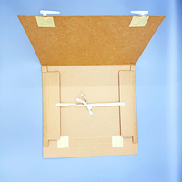 Boîtes d'archives en papier fantaisie et kraft en gros avec fermeture à bande élastique, carton renforcé, taille personnalisée, stockage sécurisé des documents