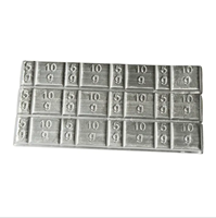 Poids de roue de voiture en plomb avec revêtement en zinc 5*12, poids d'équilibrage adhésifs pour pneus, certifiés CE ISO, capacité de levage max. 60 kg