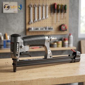 1116AALM 21 Gauge Pneumatic Auto <b>Firing</b> Stapler Long Magazine Upholstery Interior Wood Trim 1-Year Warranty Taiwan China - Product Image 3