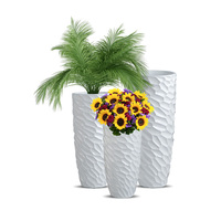 Vases de Sol en Fibre de Verre Grands 20/28/36/48 Pouces, Cylindriques Blancs, Décoratifs d'Intérieur – Vente en Gros Fabricant